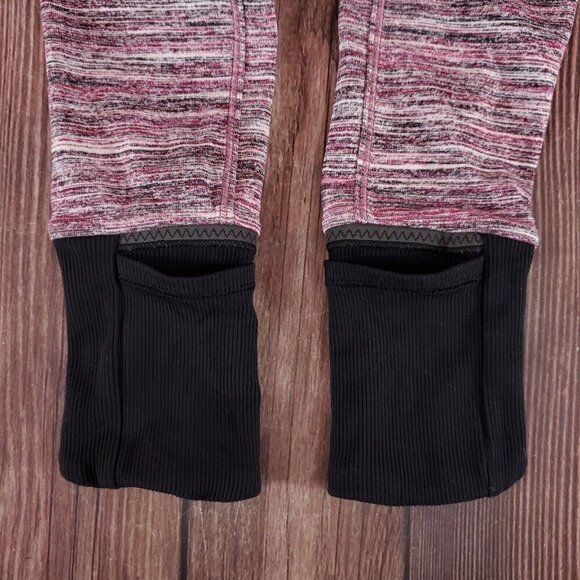 Lululemon Womens Sz 6 Runderful 1/2 Zip Space Dye Camo Berry Rumble Multi Black - Picture 7 of 13